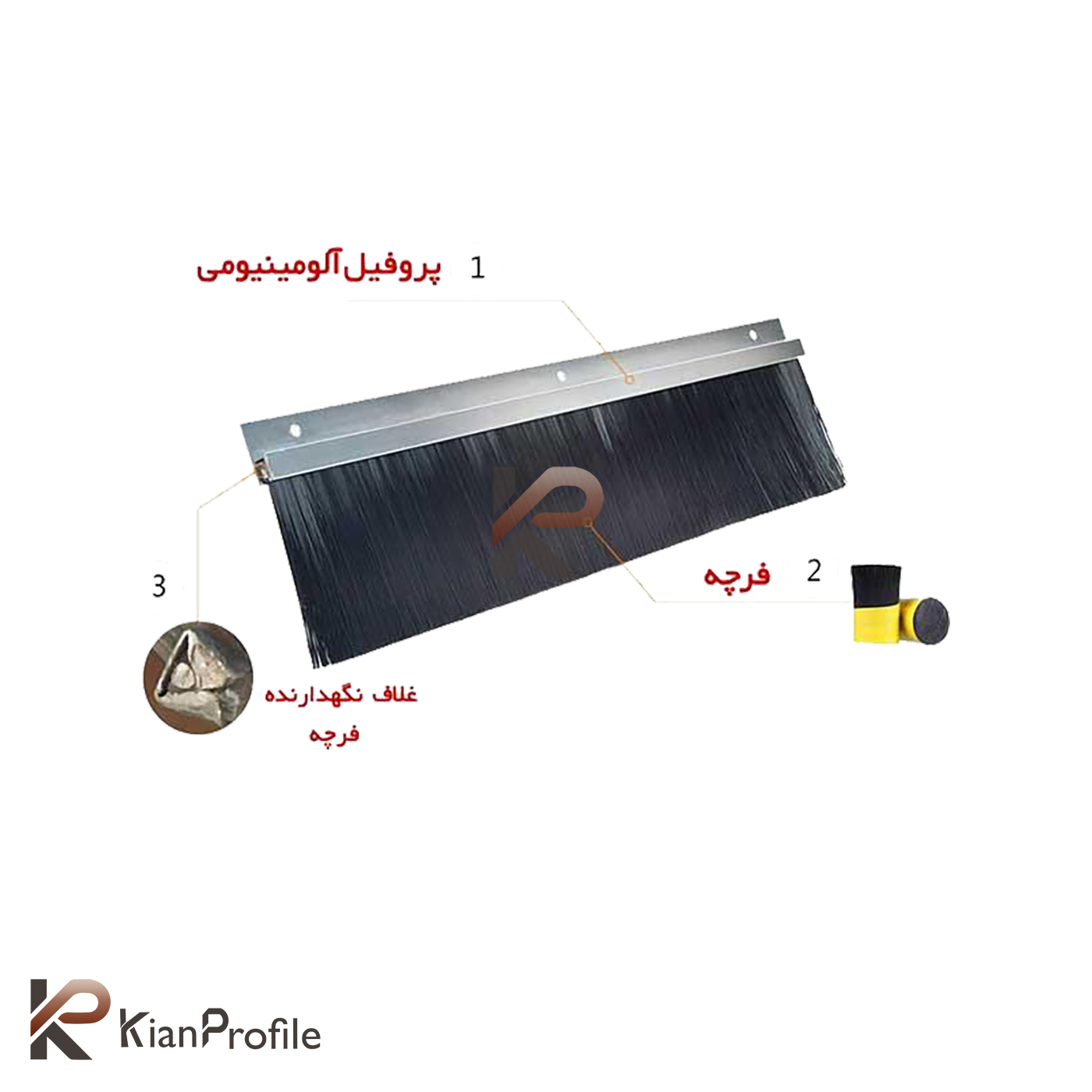فرچه هوابندی ارتفاع 6 سانت کد A32