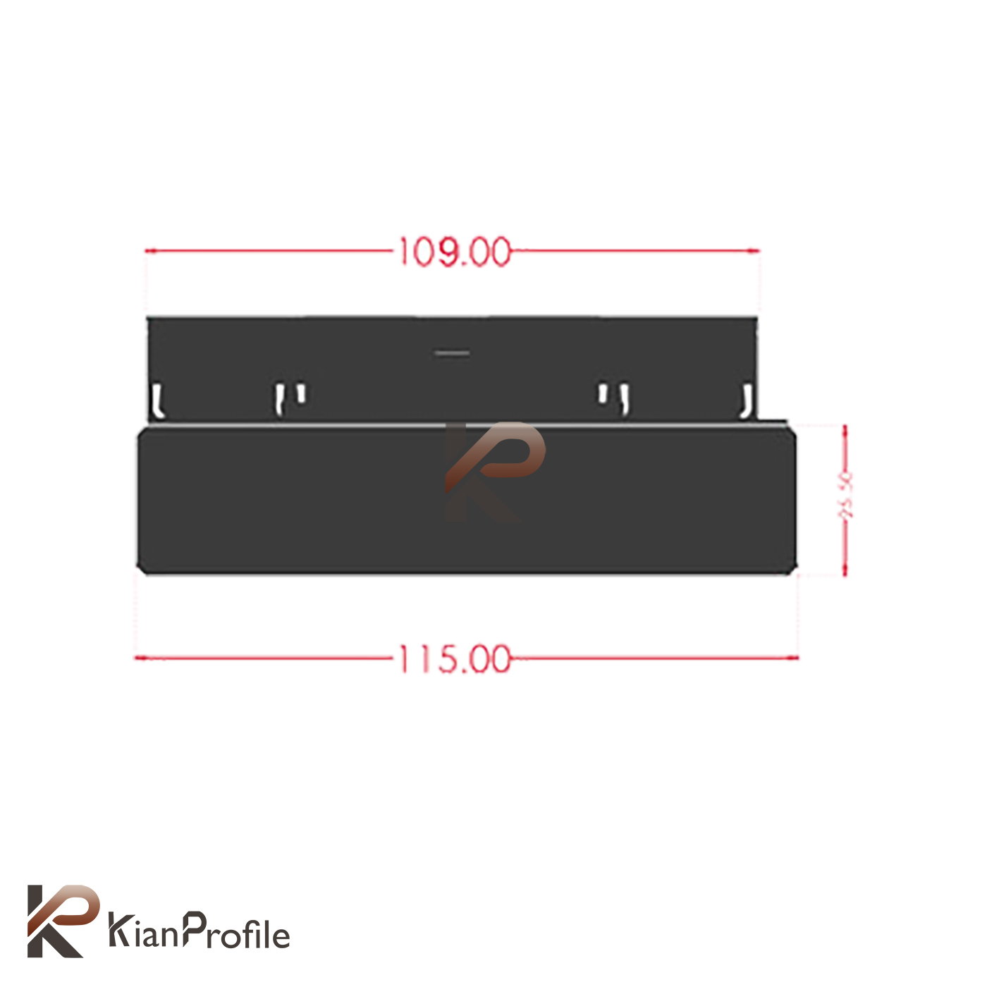 چراغ مگنتی لنزدار 6 وات کد MZ6-4000K
