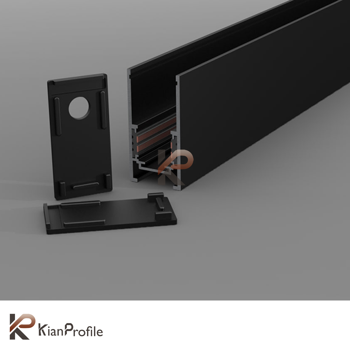 ریل مگنتی روکار کد M25 مشکی