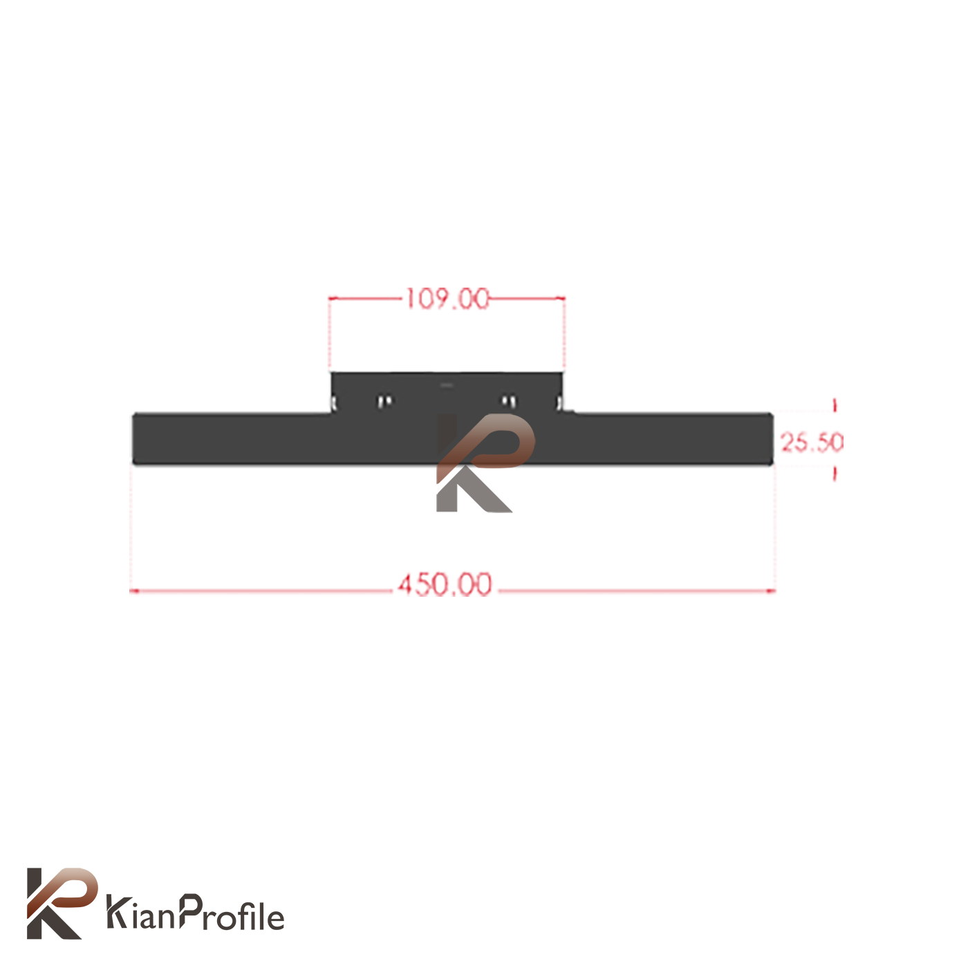 چراغ مگنتی خطی 20 وات کد MD20-6000K