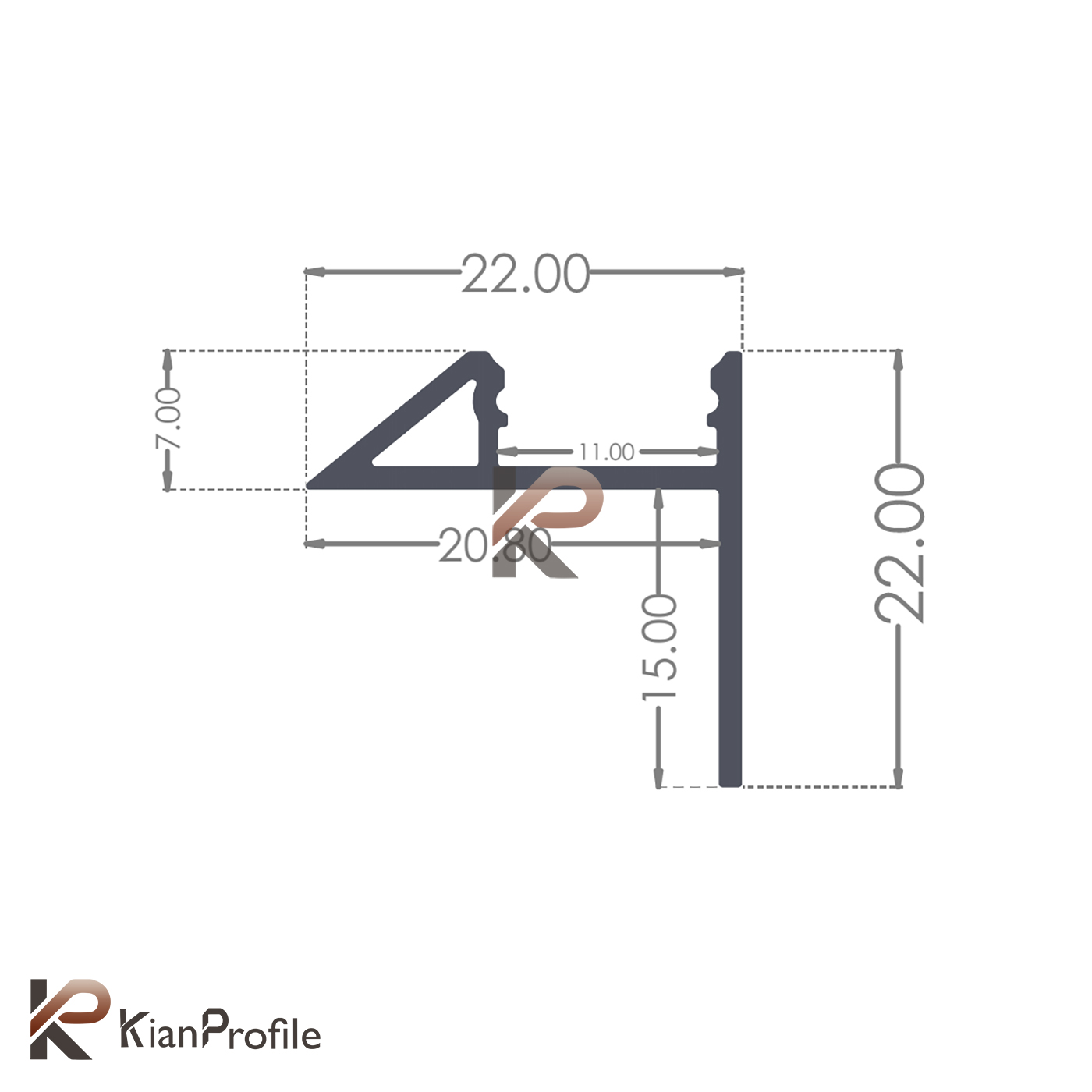 نور خطی کنج دیوار و دفنی کد LparketB مشکی