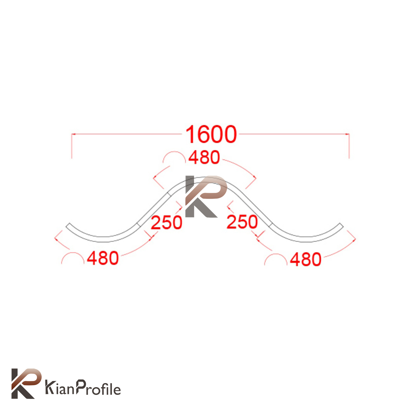 لوستر نور خطی پرشین 1 کد Persian1-3050 (بدون نور)