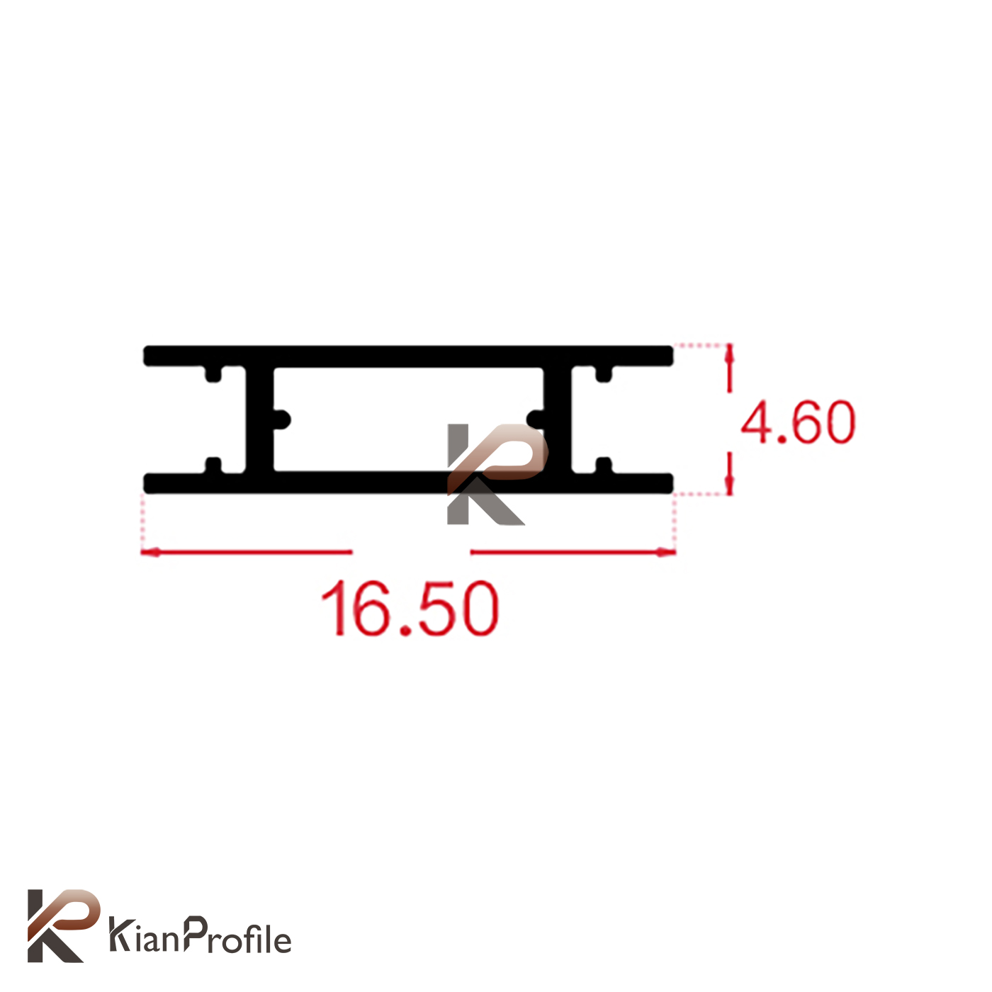 ریل ترک لایت روکار کد ET1704 مشکی