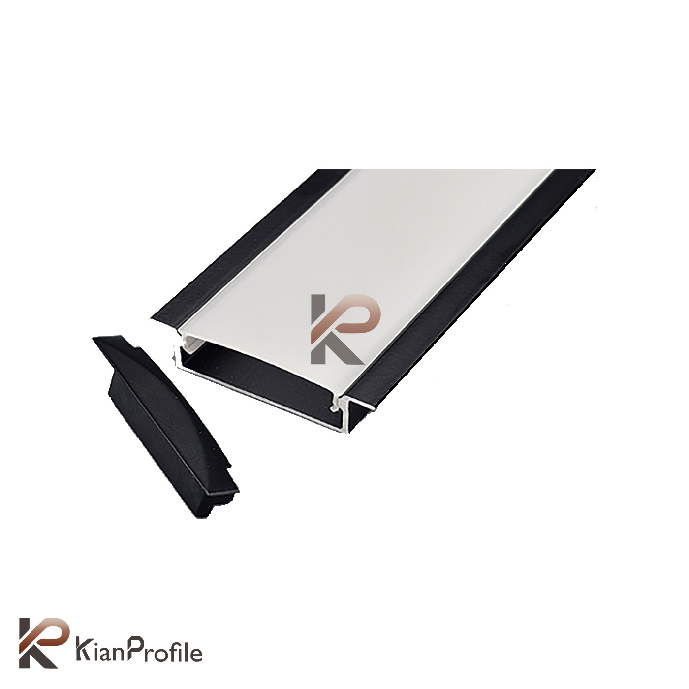 درپوش کناری نور خطی کد ELK4B مشکی