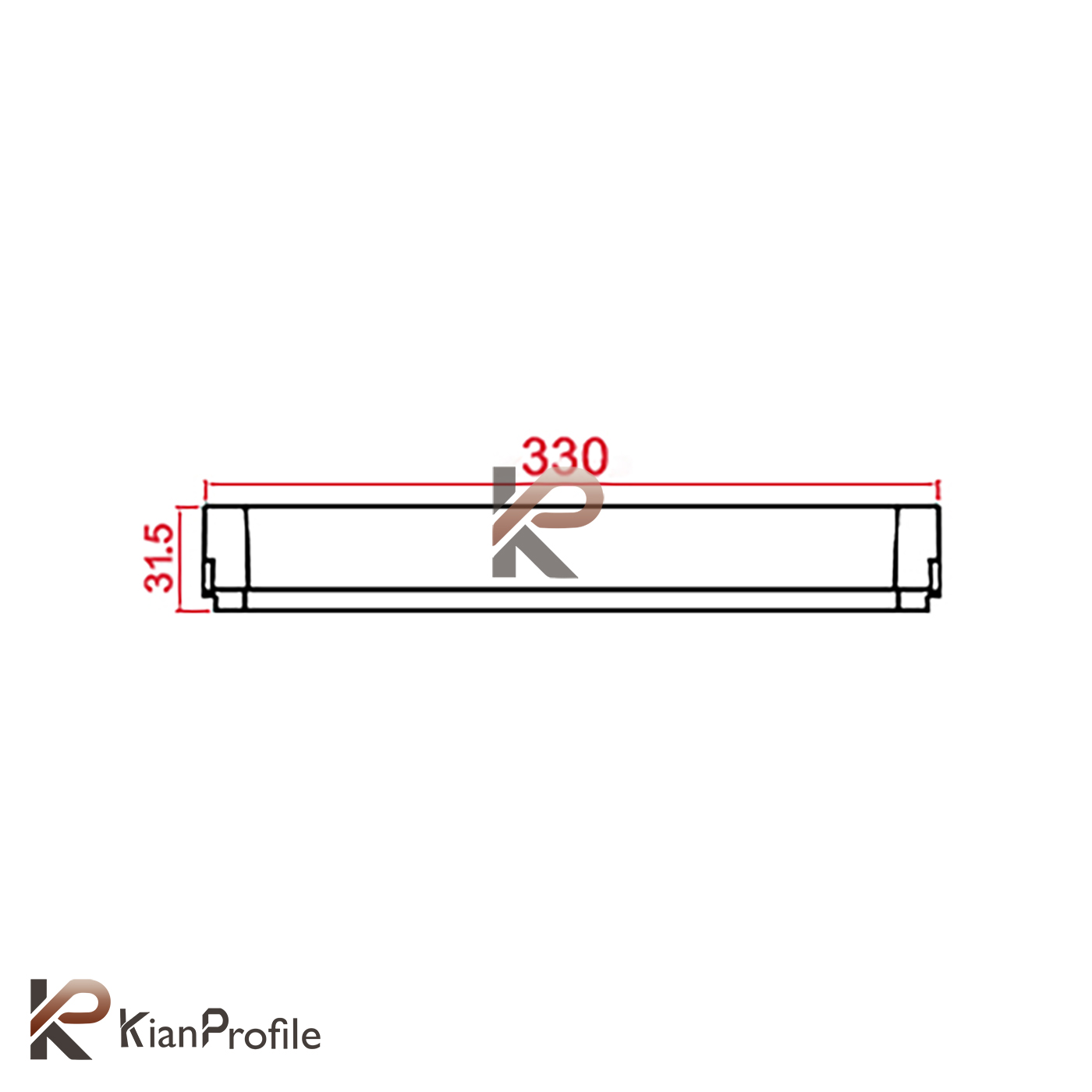 چراغ ترک لایت خطی 18 وات کد ET-D18